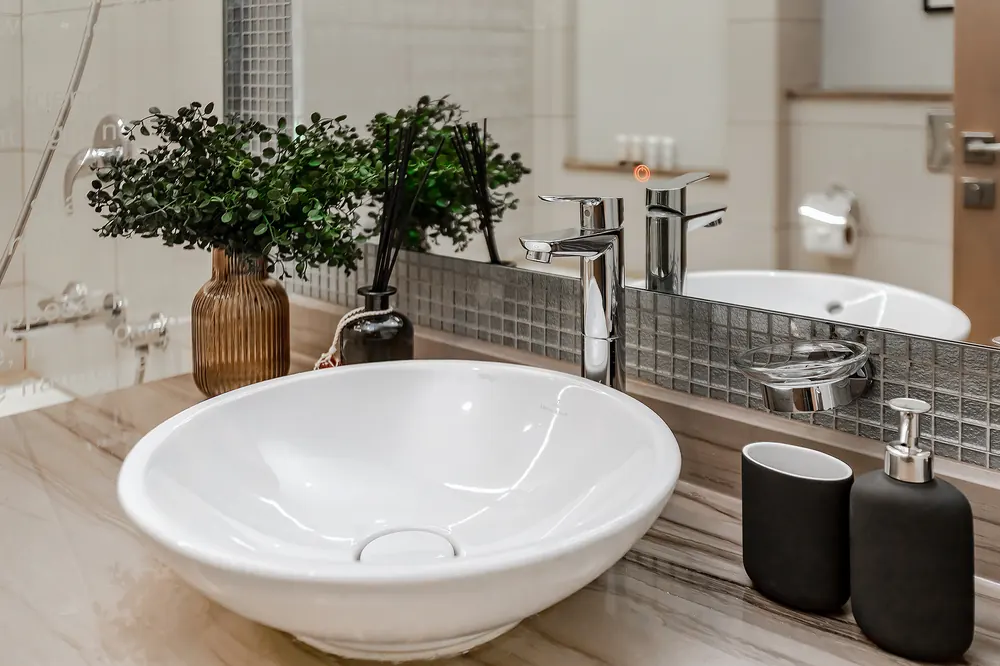 Bathroom of a Stellium apartment after cleaning